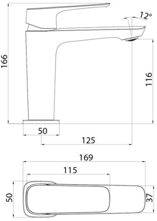Смеситель для умывальника IDDIS Sign (SIGSB00i01) 