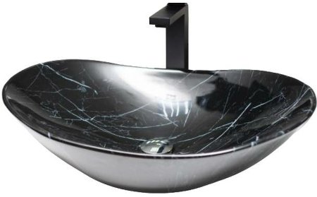 Раковина-чаша CeramaLux 60 7404BM Черный мрамор 