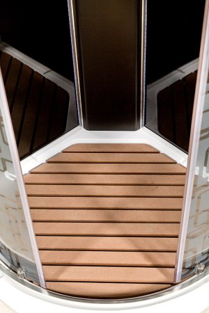 Душевая кабина Deto BМ1590 N LED с гидромассажем BLACK 