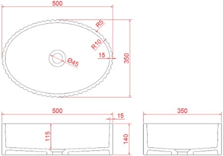 Раковина-чаша Boheme NeoArt Canale 50 878-WM Белая матовая 