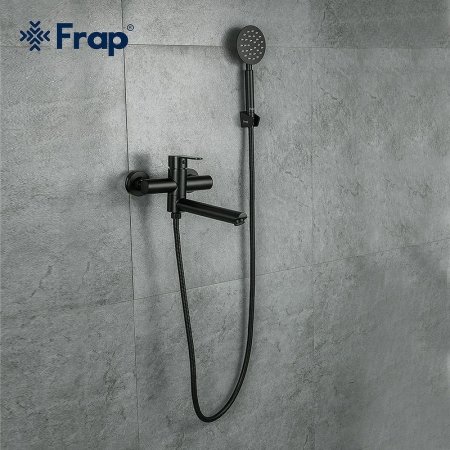 Смеситель для ванны Frap H801 F32801-6 универсальный Черный матовый 