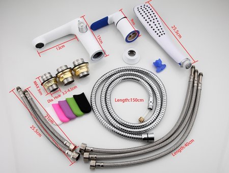 Смеситель на борт ванны Frap H34 F1134 Белый Хром 