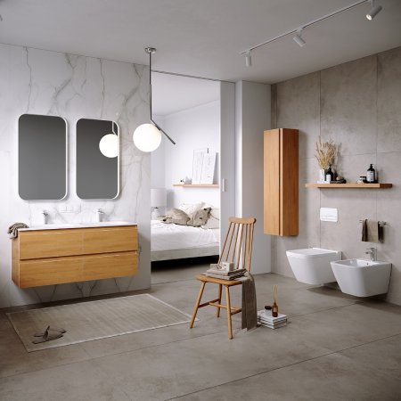 Тумба под раковину Aqwella Accent 120 ACC0112DZ подвесная Дуб золотой 