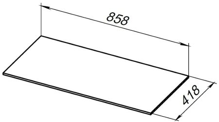Столешница под раковину Allen Brau Liberty 90 1.330012.M Мрамор 