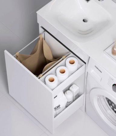 Тумба под раковину Aqwella Form 115 FOR0105KR Белая 