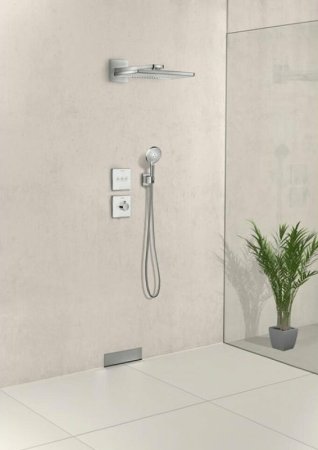 Смеситель для душа Hansgrohe ShowerSelect 15734400 с термостатом Белый Хром 