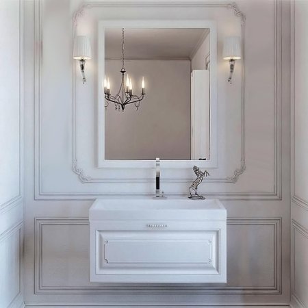 Тумба под раковину Aqwella 5 Stars Империя 80 Emp.01.08/W подвесная Белая 