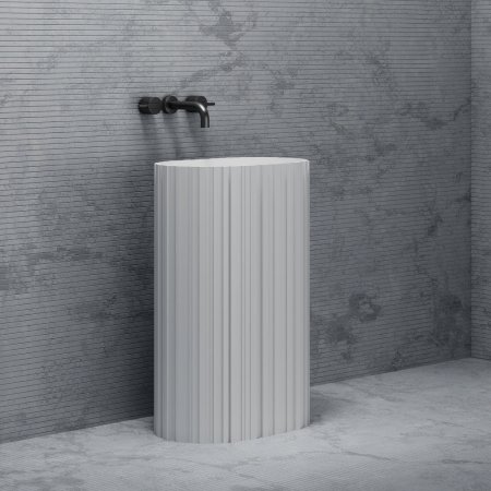 Раковина отдельностоящая ABBER Stein AS2551-H белая матовая 