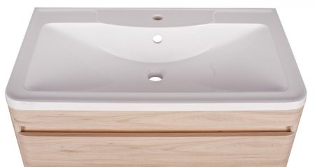 Тумба подвесная "Атлантика 70", Люкс ясень перламутр, PLUS 