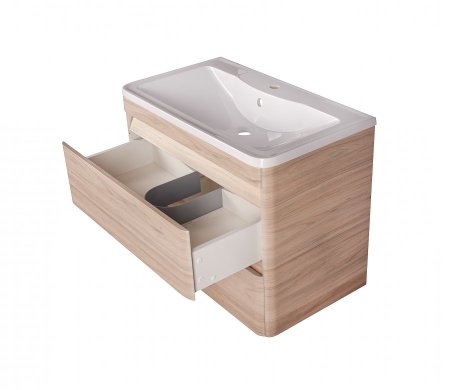 Тумба подвесная "Атлантика 70", Люкс ясень перламутр, PLUS 