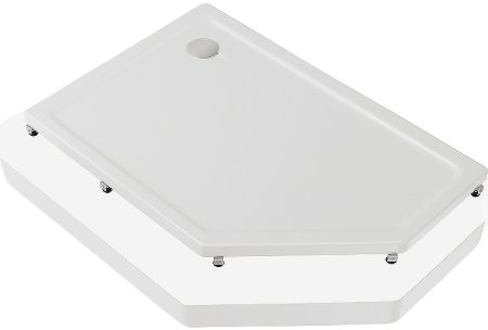 Акриловый поддон для душа Creto Pegas 120х80 R 7-1006 Белый 