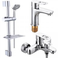 Комплект для ванной комнаты 3 в 1 ViEiR V243573 Хром