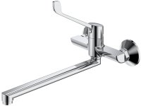 Смеситель для раковины с хирургической ручкой  Splenka S08.21, хром