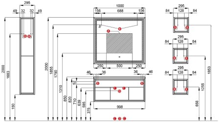 Зеркало Aquaton Уэльс 100 1A208002WA010 с подсветкой с сенсорным выключателем с антизапотеванием 