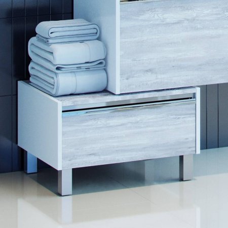 Комод Aquaton Капри 55 1A231003KPDA0 Бетон пайн Белый 