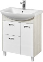 Тумба под раковину Aquaton Бекка PRO 70 1A208701BAC20 Белый Дуб сомерсет