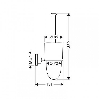 Ершик для унитаза Axor Citterio 41735000 