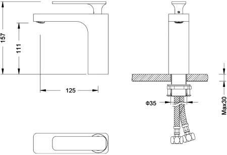 Смеситель Timo Torne 4361/00-16F для раковины, хром/белый 