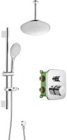 Душевая система Swedbe Platta 5557 с термостатом Хром