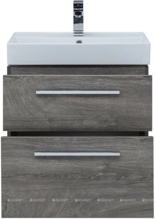 Тумба с раковиной Aquanet Nova 60 дуб рошелье (2 ящика) 