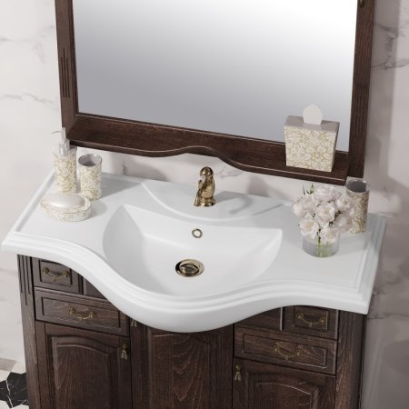 Тумба под раковину Opadiris Риспекто 105 Z0000001784 Орех антикварный ручки Бронза 