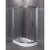 Душевой уголок Esbano ESD-8027AL с поддоном 120x80 см, профиль хром, стекло рифленое 