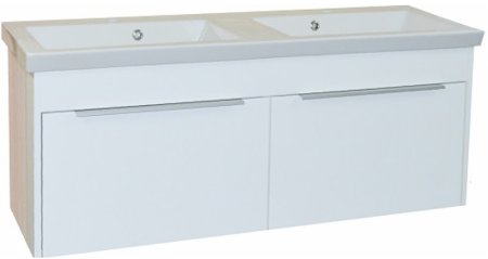 Тумба с раковиной Azario Sicilia 120 CS00061147 подвесная Белая 