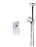 Гигиенический душ со смесителем Rose R1305, хром