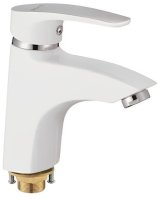 Смеситель для раковины Shevanik S5001F, белый/хром