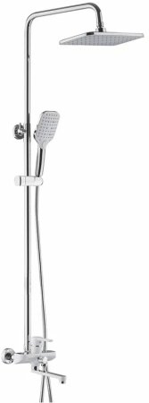 Душевая система Shevanik S8136F, белый/хром 