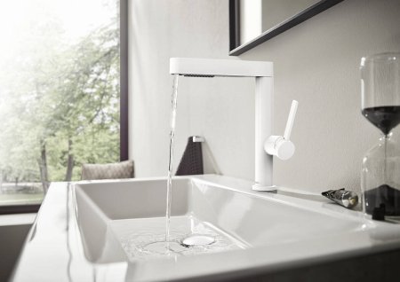 Смеситель Hansgrohe Finoris 230 76063700 для раковины, матовый белый 