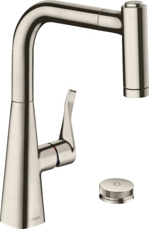 Смеситель Hansgrohe Metris Select M71 73805800 для кухонной мойки, под сталь 
