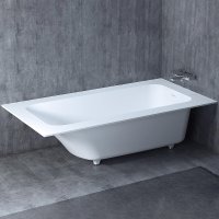 Ванна из искусственного камня Salini Orlanda Vasta Kit 190х100 102124M Белая матовая