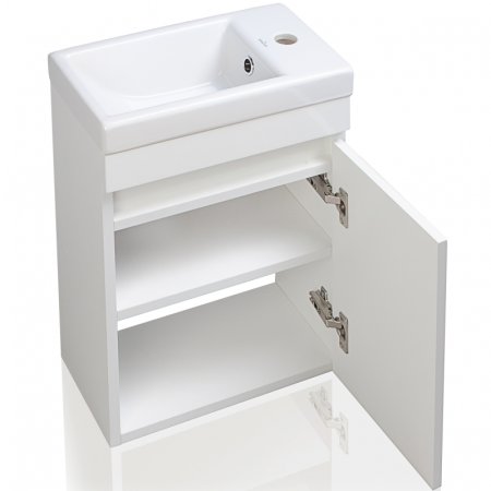 Тумба под раковину Style Line Compact 40 Люкс СС-00000248 подвесная Белая 