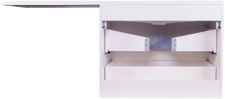 Тумба под раковину Style Line Даллас Люкс Plus 140 L СС-00002386 подвесная Белая 