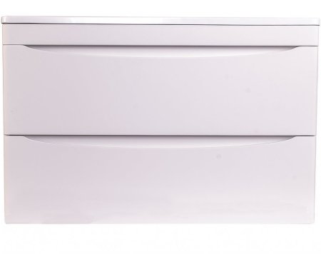 Тумба с раковиной Style Line Бергамо мини 90 Люкс Plus СС-00002364 подвесная Белая антискрейч 