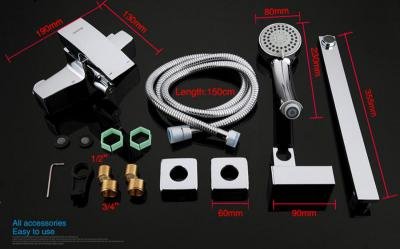 Смеситель для ванны Gappo G07 G2207 универсальный Хром 