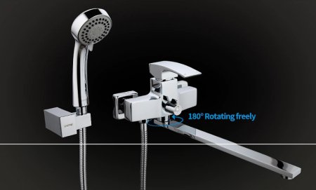 Смеситель для ванны Gappo G07 G2207 универсальный Хром 