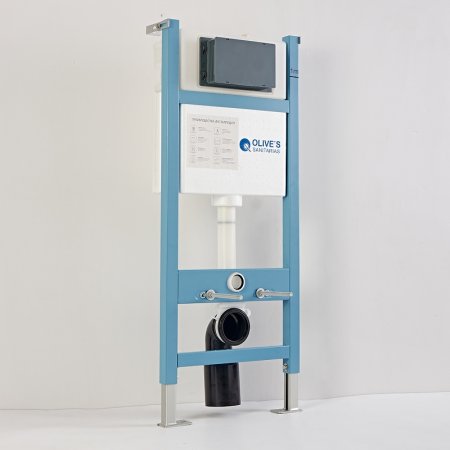 Инсталляция Olive's M48010 для унитаза без клавиши смыва 