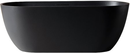 Ванна из искусственного камня Abber Frankfurt 170x75 AM9941B Черная без гидромассажа 