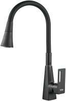 Смеситель для кухни с гибким изливом Raffine F313H-3, черный