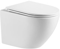 Унитаз WeltWasser Merzbach 041 GL-WT 10000008254 подвесной Белый глянец с сиденьем Микролифт Унитаз WeltWasser Merzbach 041 GL-WT 10000008254 подвесной Белый глянец с сиденьем Микролифт