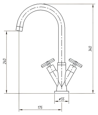 Смеситель для кухонной мойки Migliore Naxos ML.CUC-7651.CR хром 