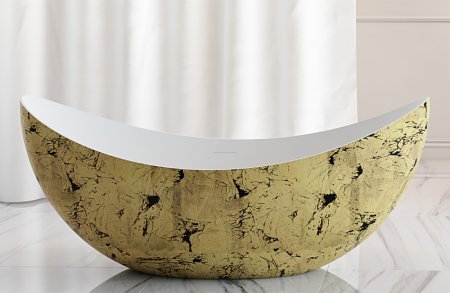 Акриловая ванна ABBER AB9333Gold 
