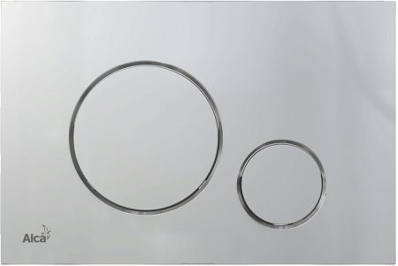 Кнопка смыва AlcaPlast THIN M672 хром матовый 