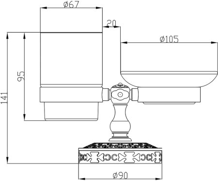 Мыльница Zorg Antic AZR 22 SL 