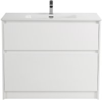 Тумба с раковиной BelBagno KRAFT-1000-2C-PIA-BO Bianco Opaco
