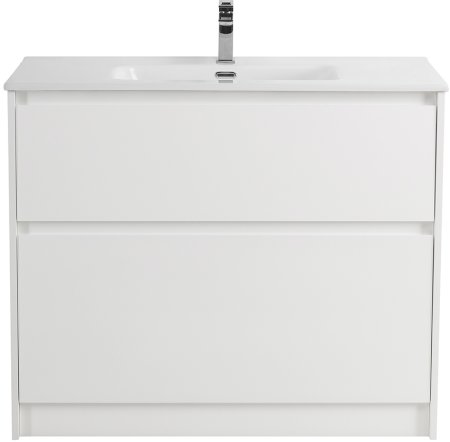 Тумба с раковиной BelBagno KRAFT-1000-2C-PIA-BO Bianco Opaco 