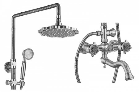 Душевая стойка Zorg Antic A 3002DS-SL 