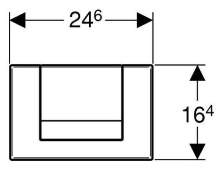 Кнопка смыва Geberit Tango 115.760.21.1 хром 